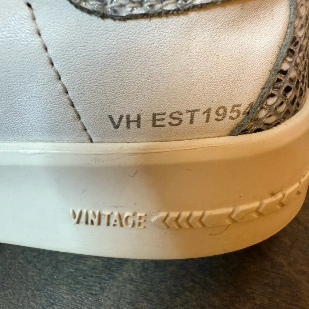Vintage Havana | Laila White Snake Multi Leather Sneakers | Sz 8